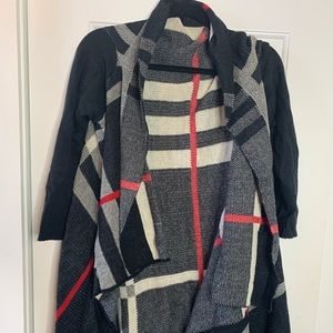 Waterfall tartan cardigan